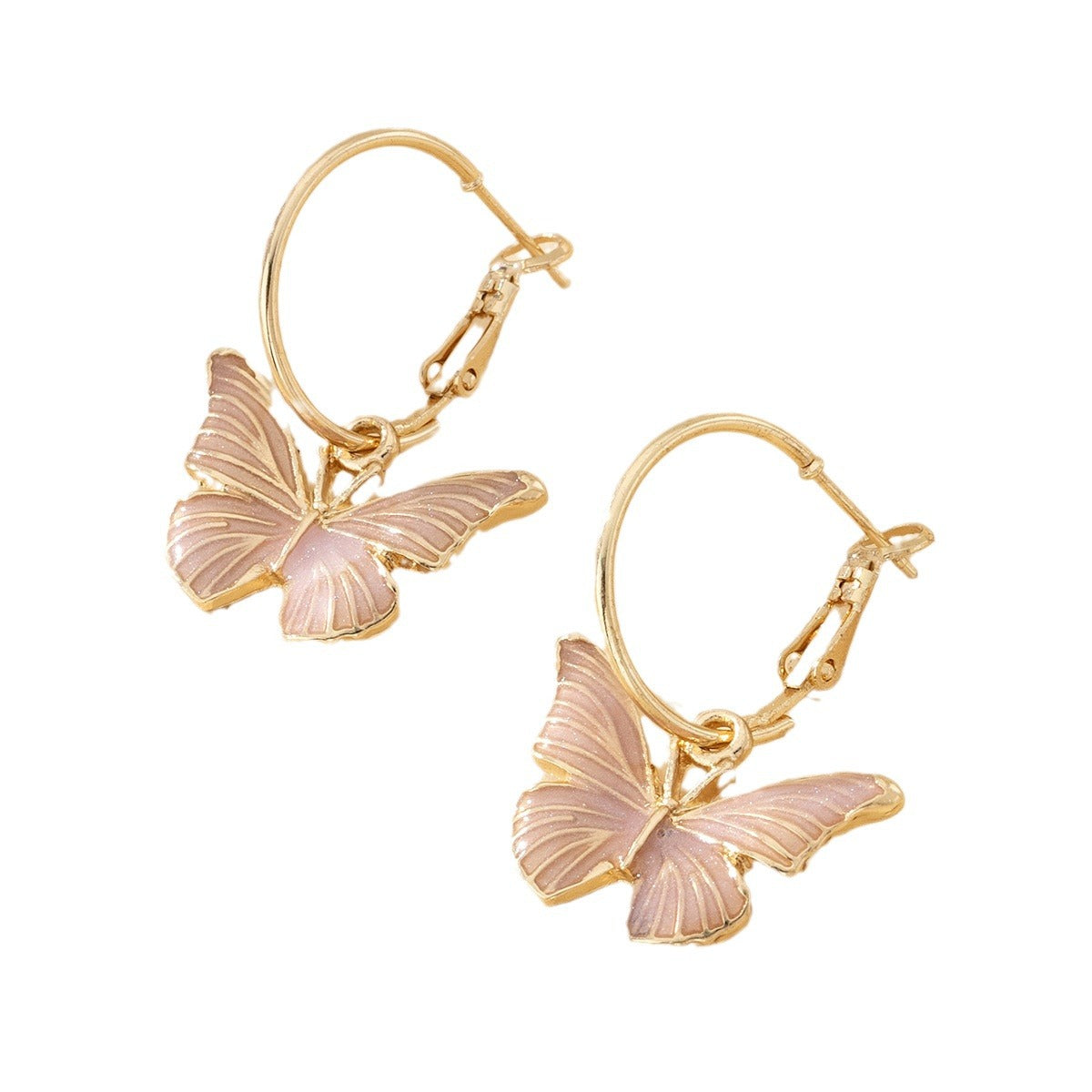 Womens Butterfly Earrings Multicolor Forest Style