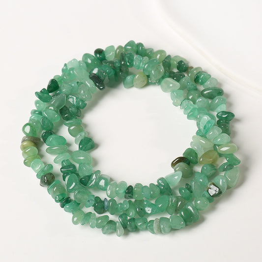 Boho Raw Stone Beaded Long Necklace