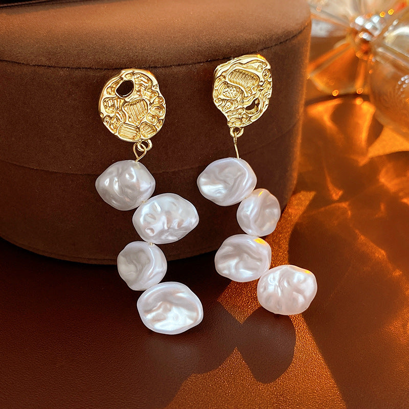 Retro Niche Premium Stud Earrings Women Medieval Vintage Earrings Elegant Jewelry