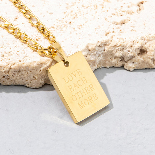Minimalist Initial Letter Necklace