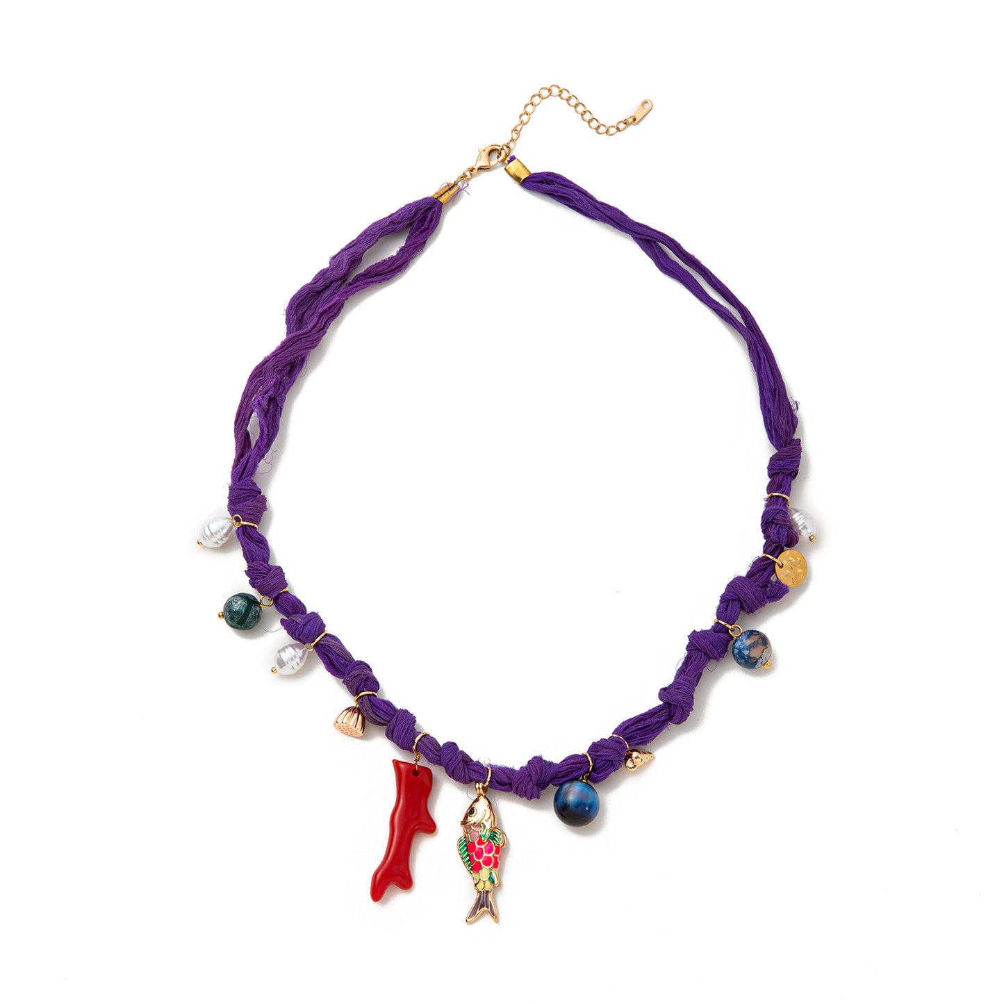 Sun Sea Star Small Fish Necklace