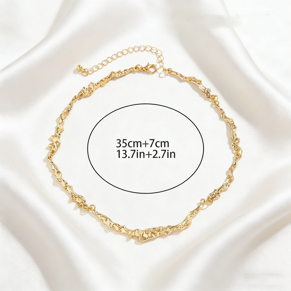 Light Luxury European American Women Clavicle Necklace, Geometric Lava Irregular Spliced Shape Design, Niche Versatile Daily Neck Jewelry For Ladies