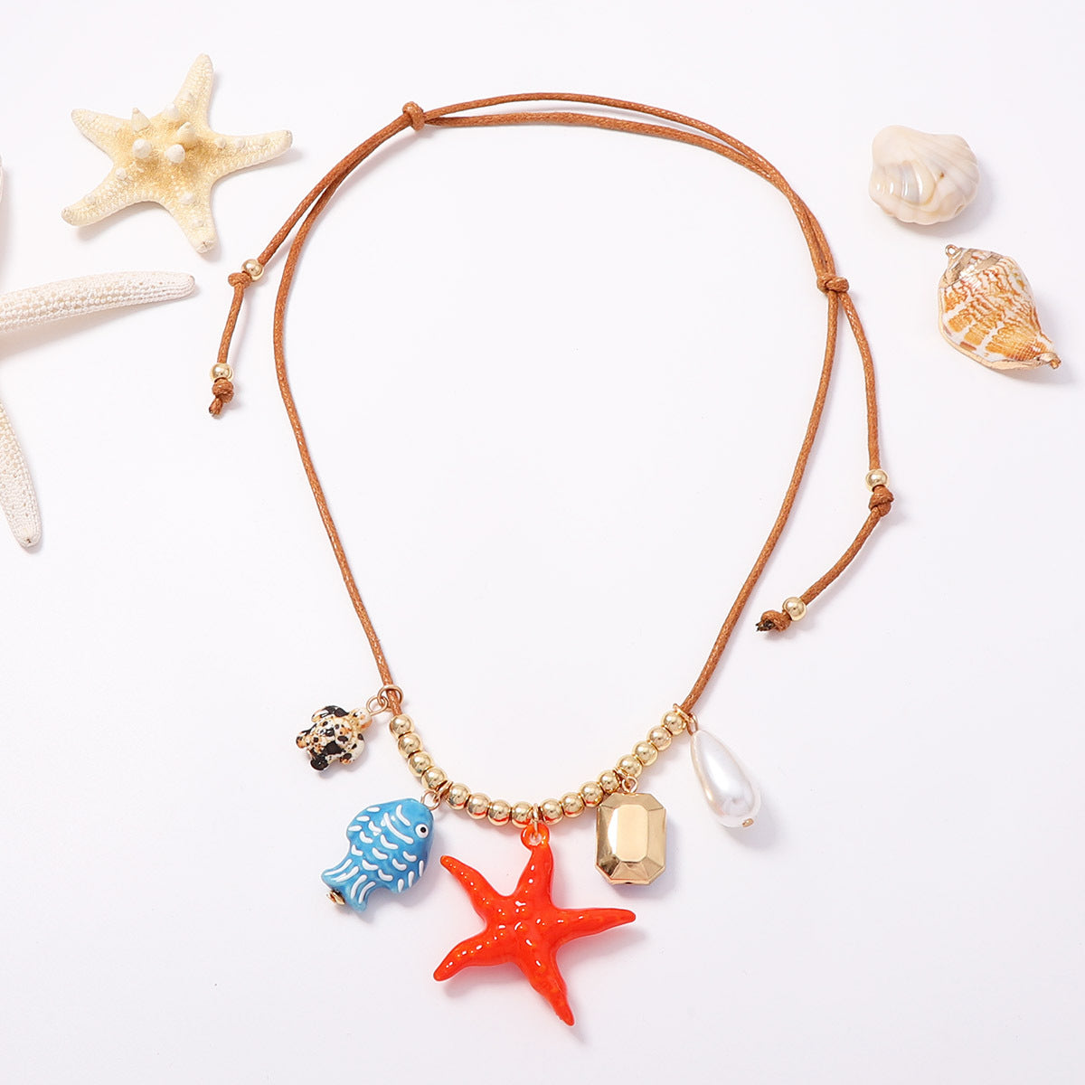 Summer Fashion Niche-design Ocean Creature Pendant Necklace