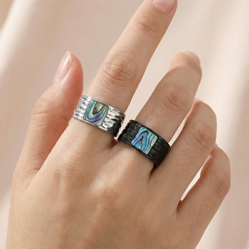 Retro Stainless Steel Ring For Women