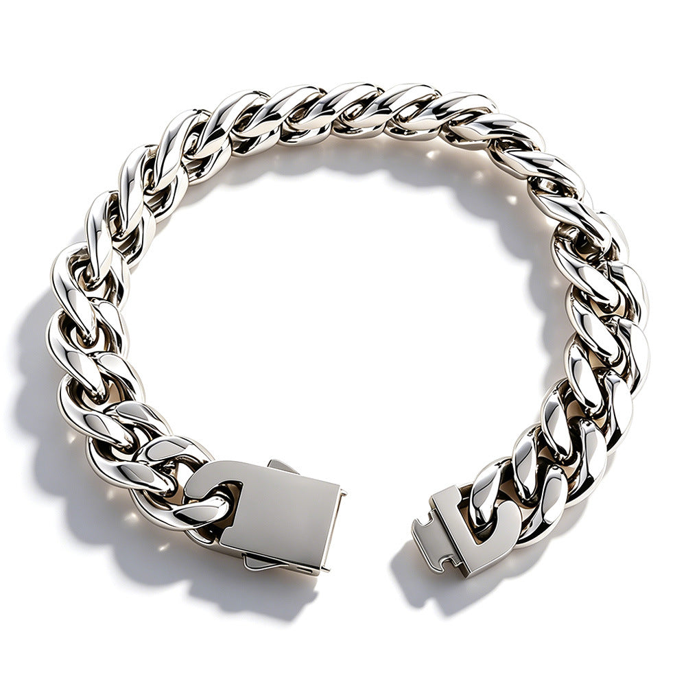 Stainless Steel Mens Punk Casual Bracelet