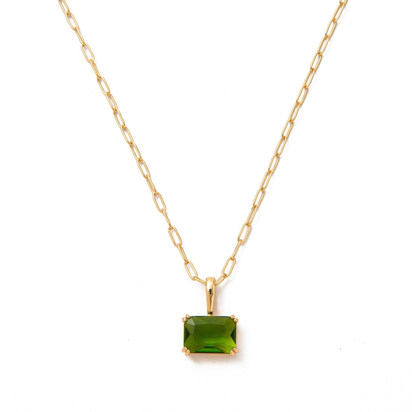 Stainless Steel Twelve Birthstone Necklace