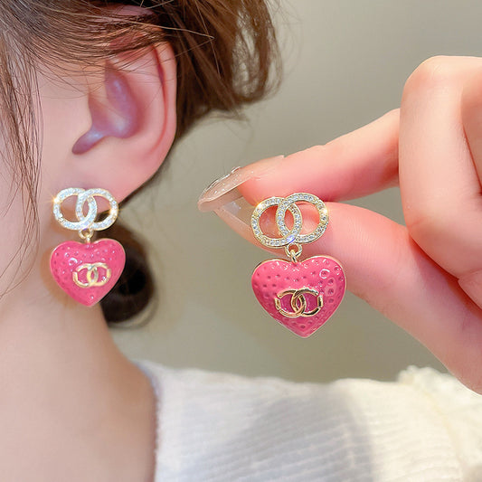 Heart & Flower Dainty Stud Earrings