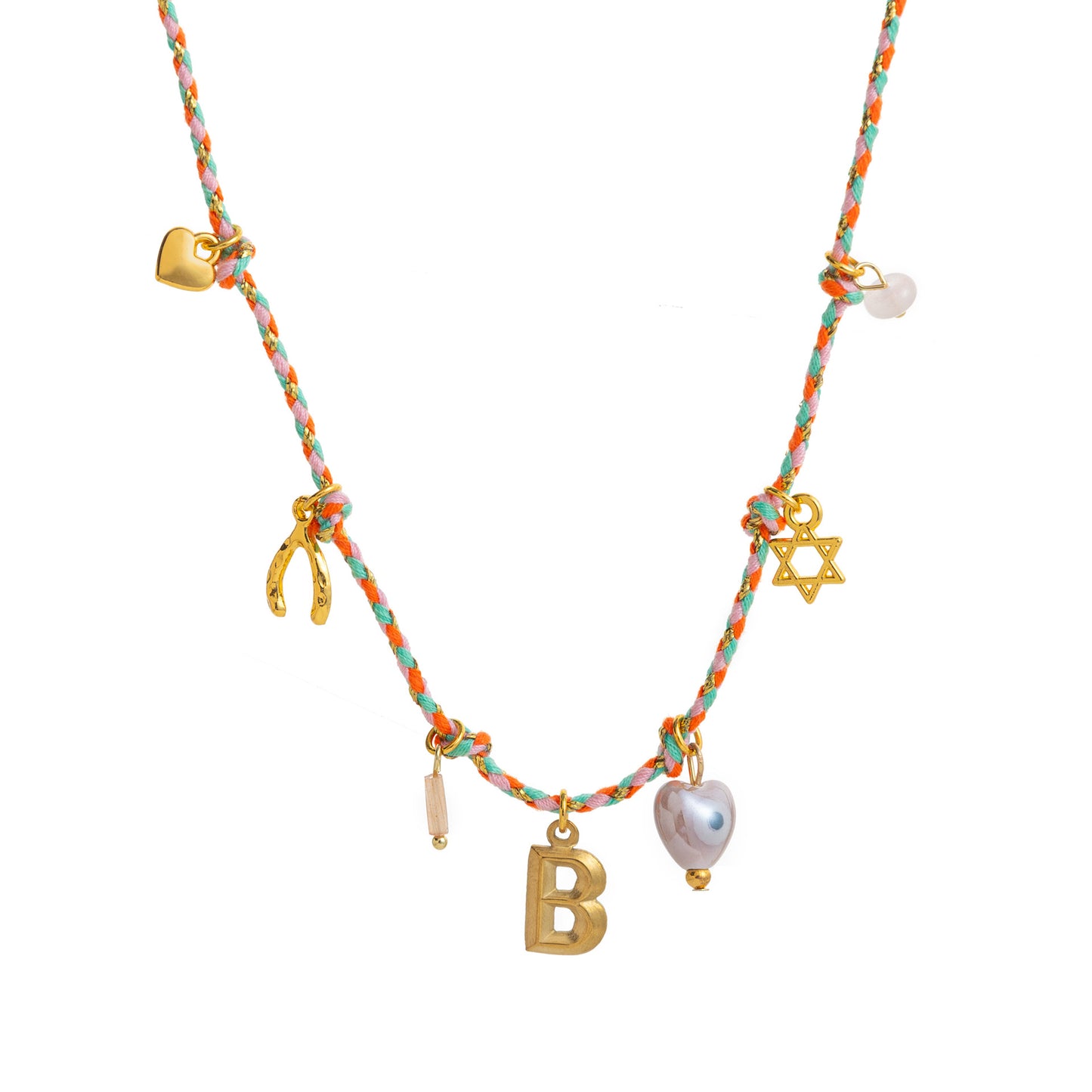 Fashionable 18K Gold Letter Necklace