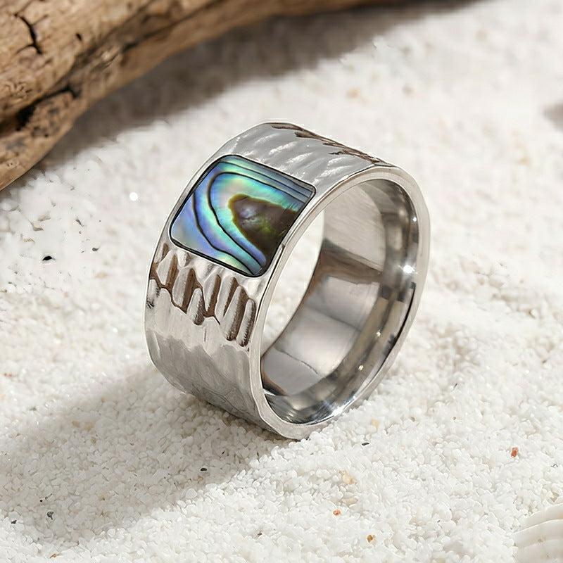 Retro Stainless Steel Ring For Women