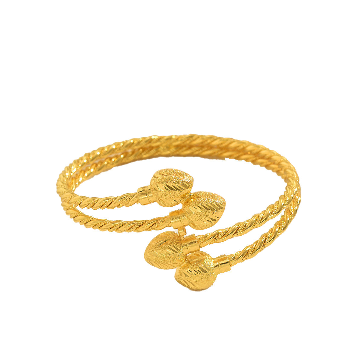 New Arrival Cross-border Light Luxury European American Women Hand Jewelry, Geometric Round Ball Design Premium Texture Cuff Bangle, Niche Versatile Daily Bracelet For Ladies