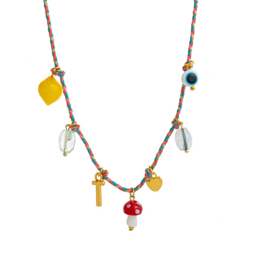 Fashionable 18K Gold Letter Necklace