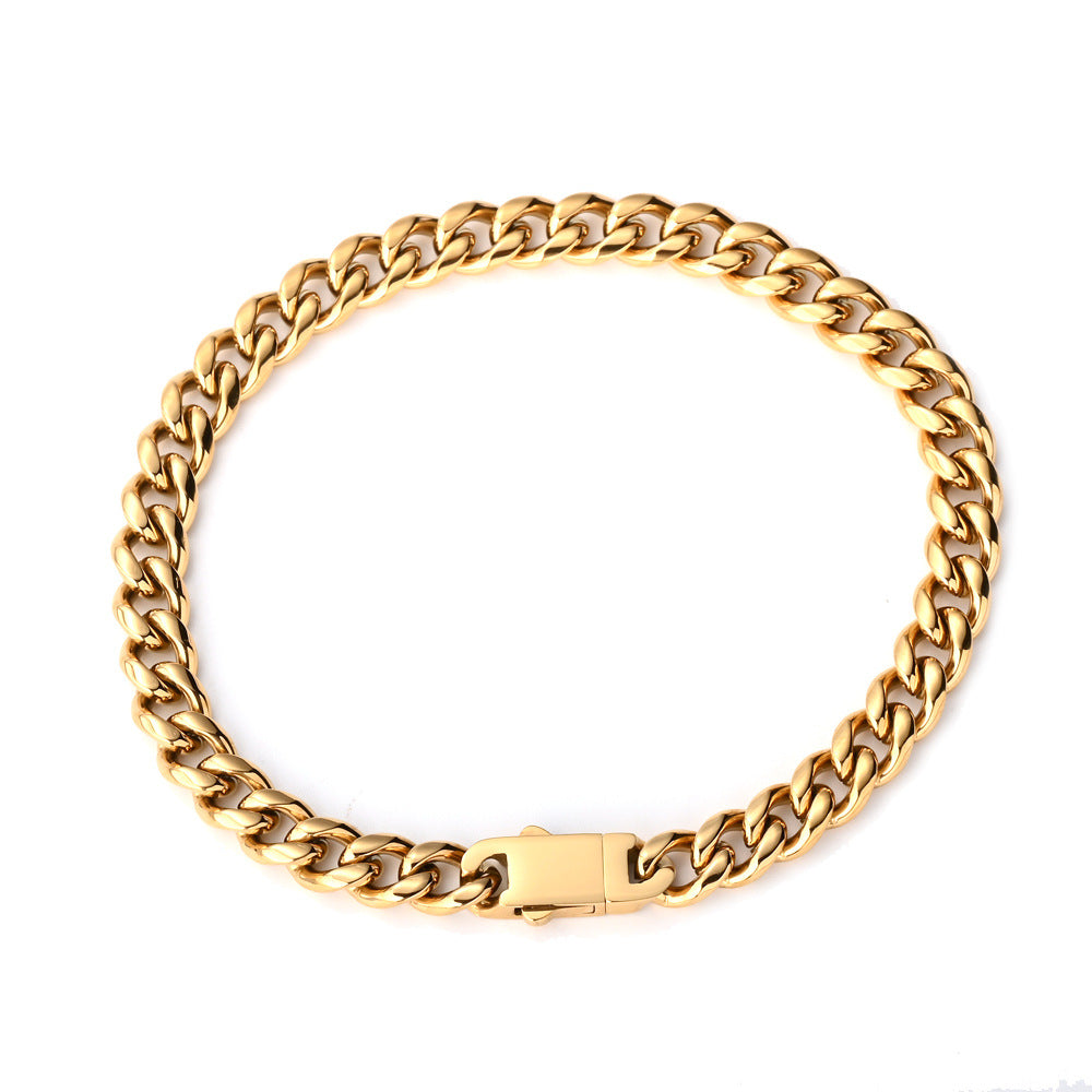 Stainless Steel Mens Punk Casual Bracelet