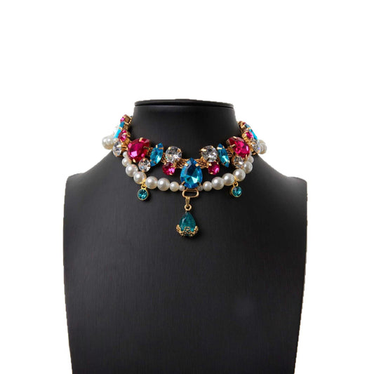 Baroque Pearl Layered Choker Necklace