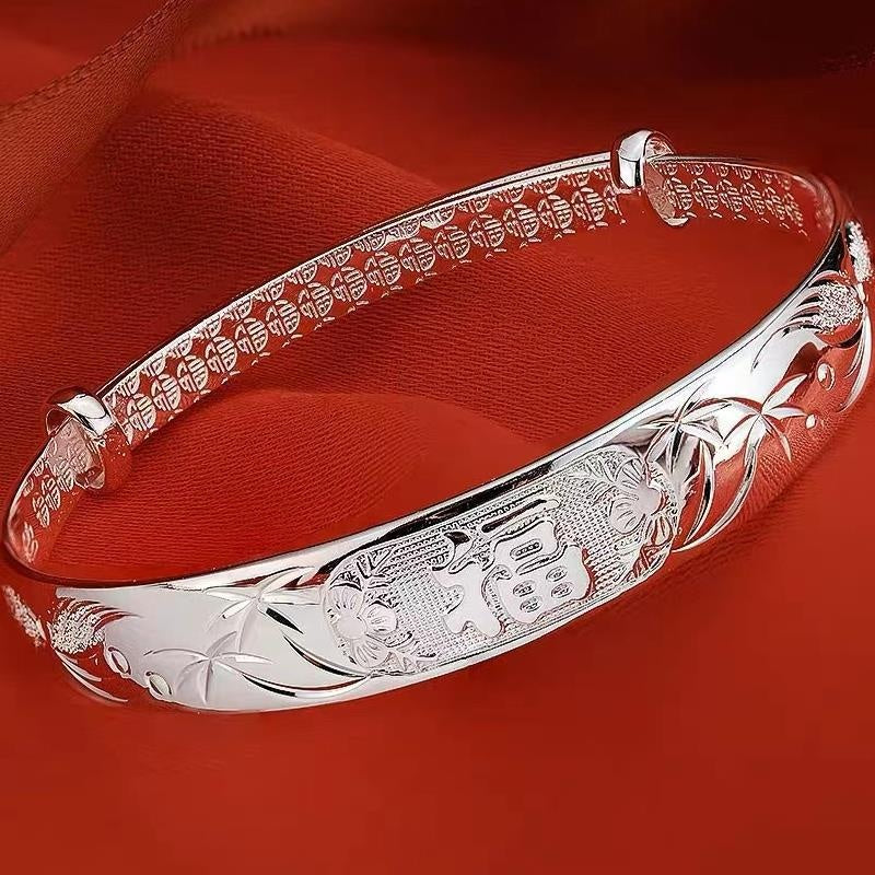 S999 Sterling Silver Womens Silver Bracelet