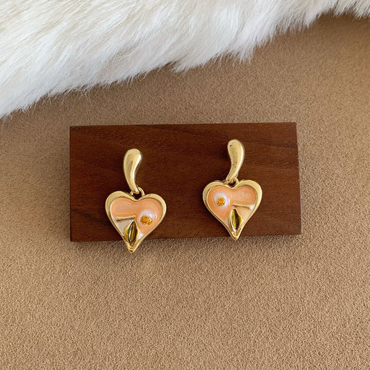 French Garden Enamel Floral Earrings