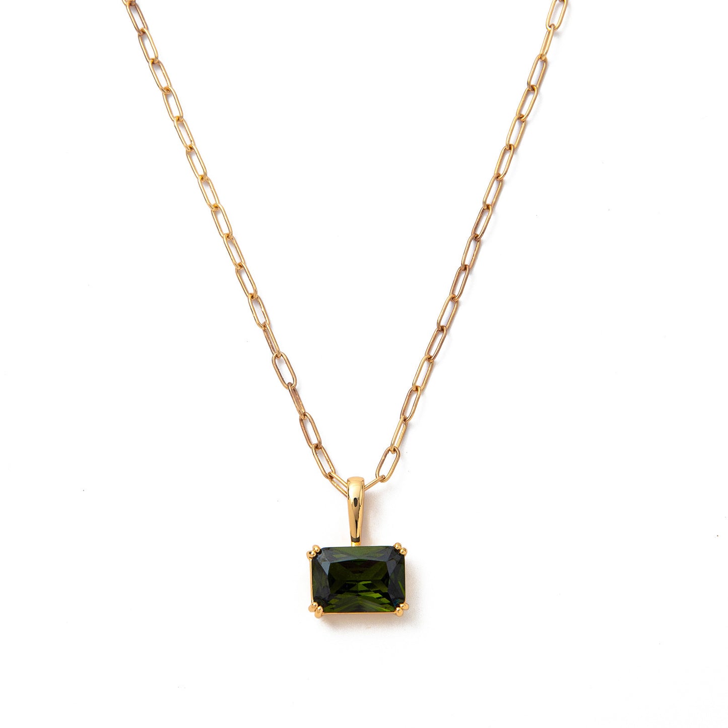 Stainless Steel Twelve Birthstone Necklace