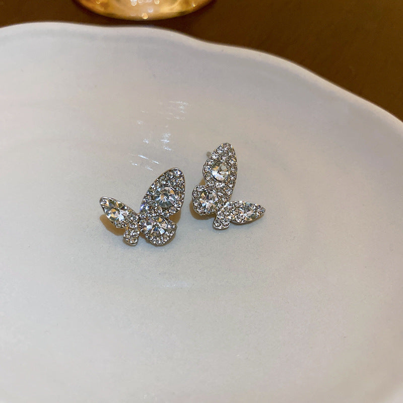 Abstract Geometric Earrings For Women Vintage Rhinestone Drop Pendant Niche Design