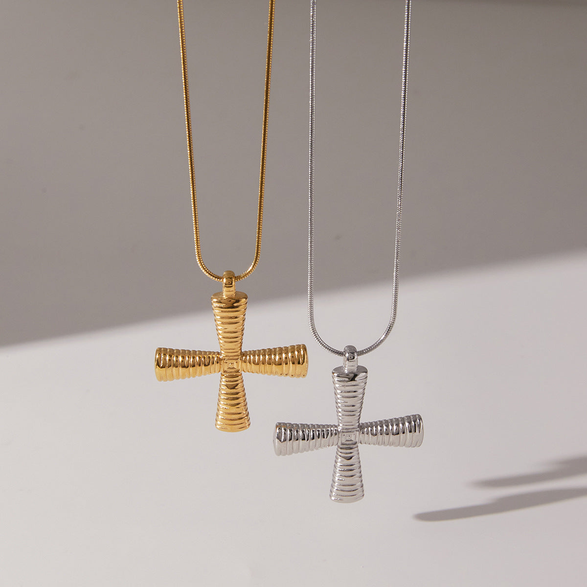 Cross Titanium Steel Necklace For Women