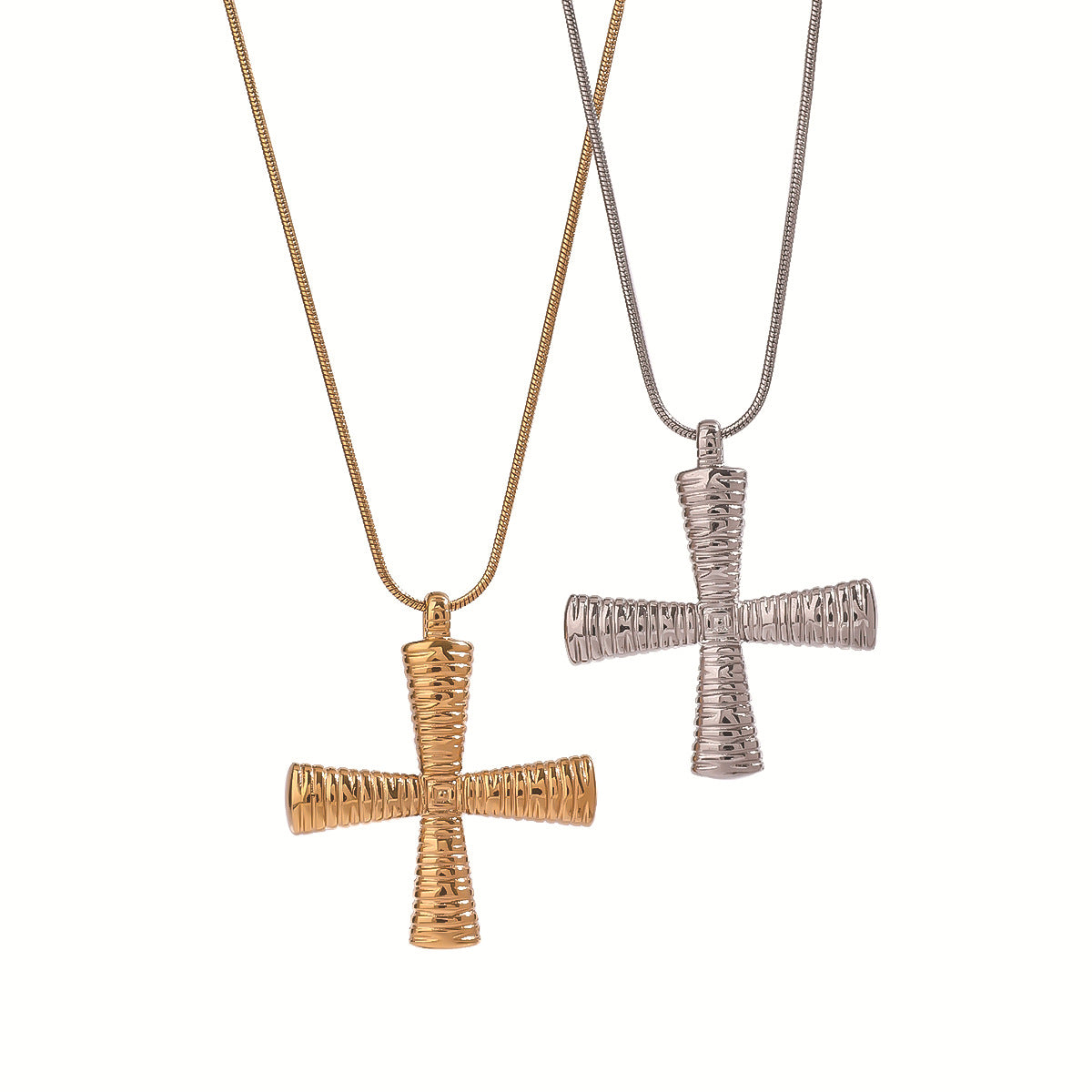 Cross Titanium Steel Necklace For Women