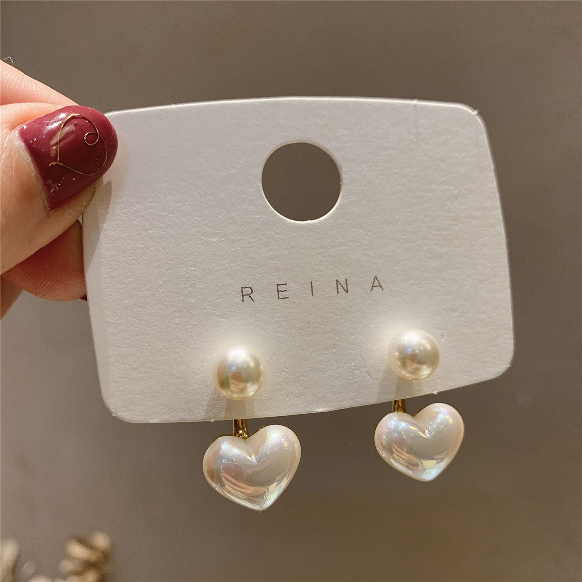 Flower Geometric Trendy Earrings For Women Silver Needle Rhinestone Niche Versatile