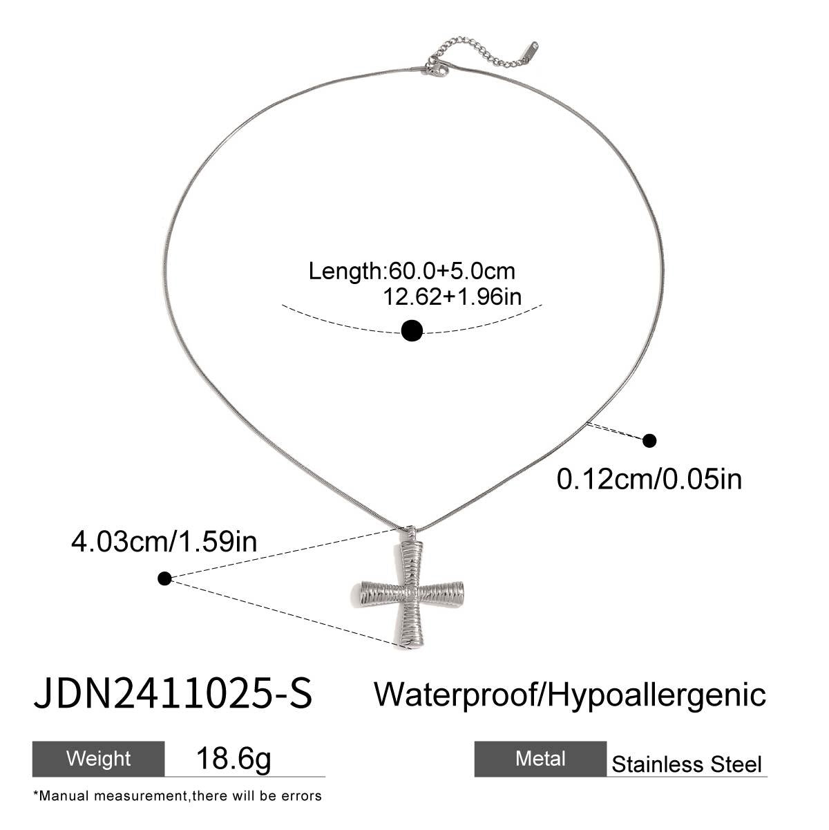 Cross Titanium Steel Necklace For Women