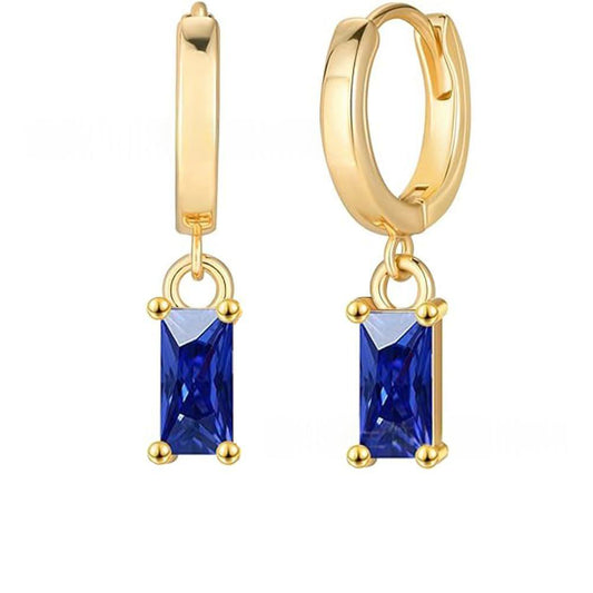 Zodiac Birthstone Drop Earrings