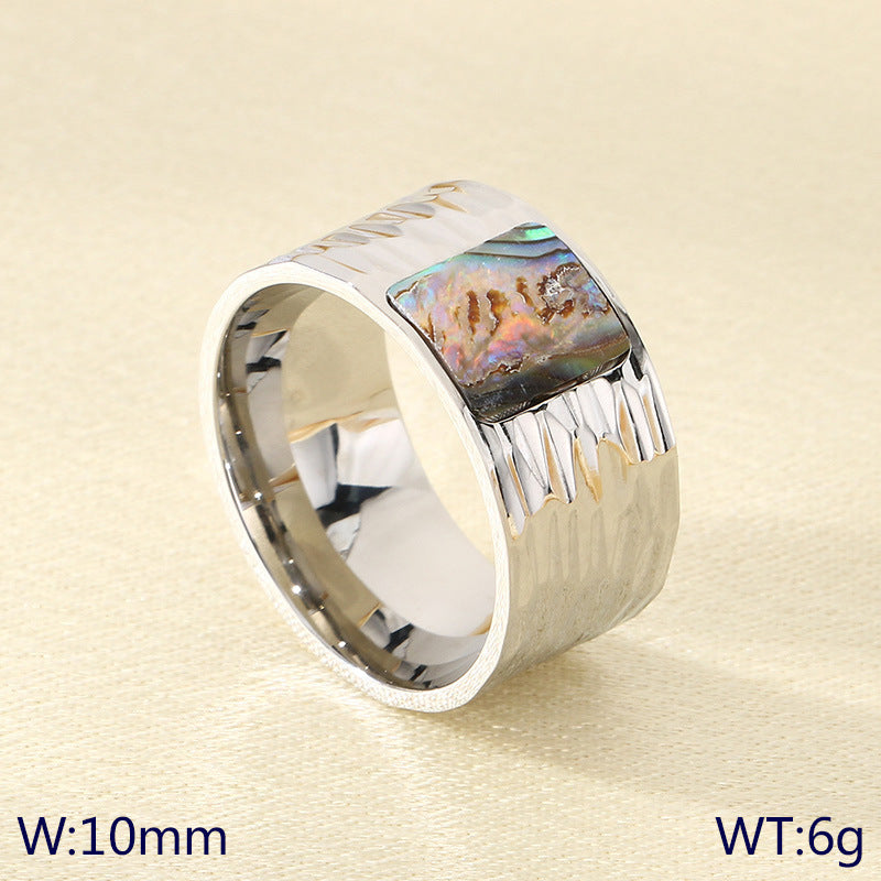 Retro Stainless Steel Ring For Women