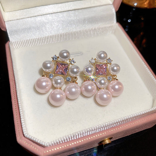 Heart & Flower Dainty Stud Earrings