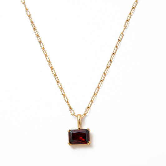 Stainless Steel Twelve Birthstone Necklace
