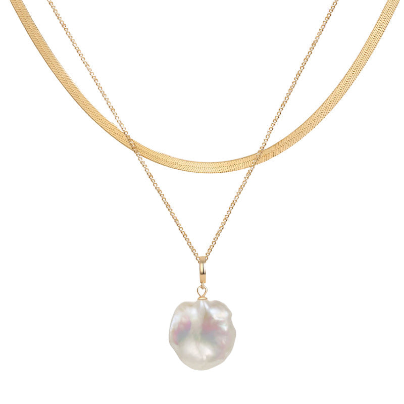 Women's Natural Baroque Pearl Necklace