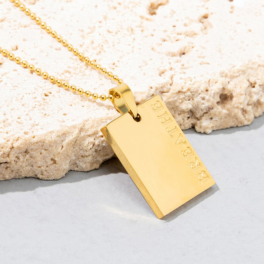 Minimalist Initial Letter Necklace