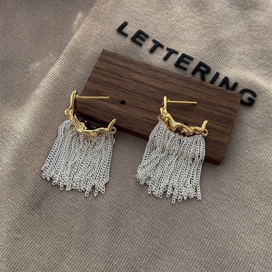 Abstract Geometric Dangle Earrings