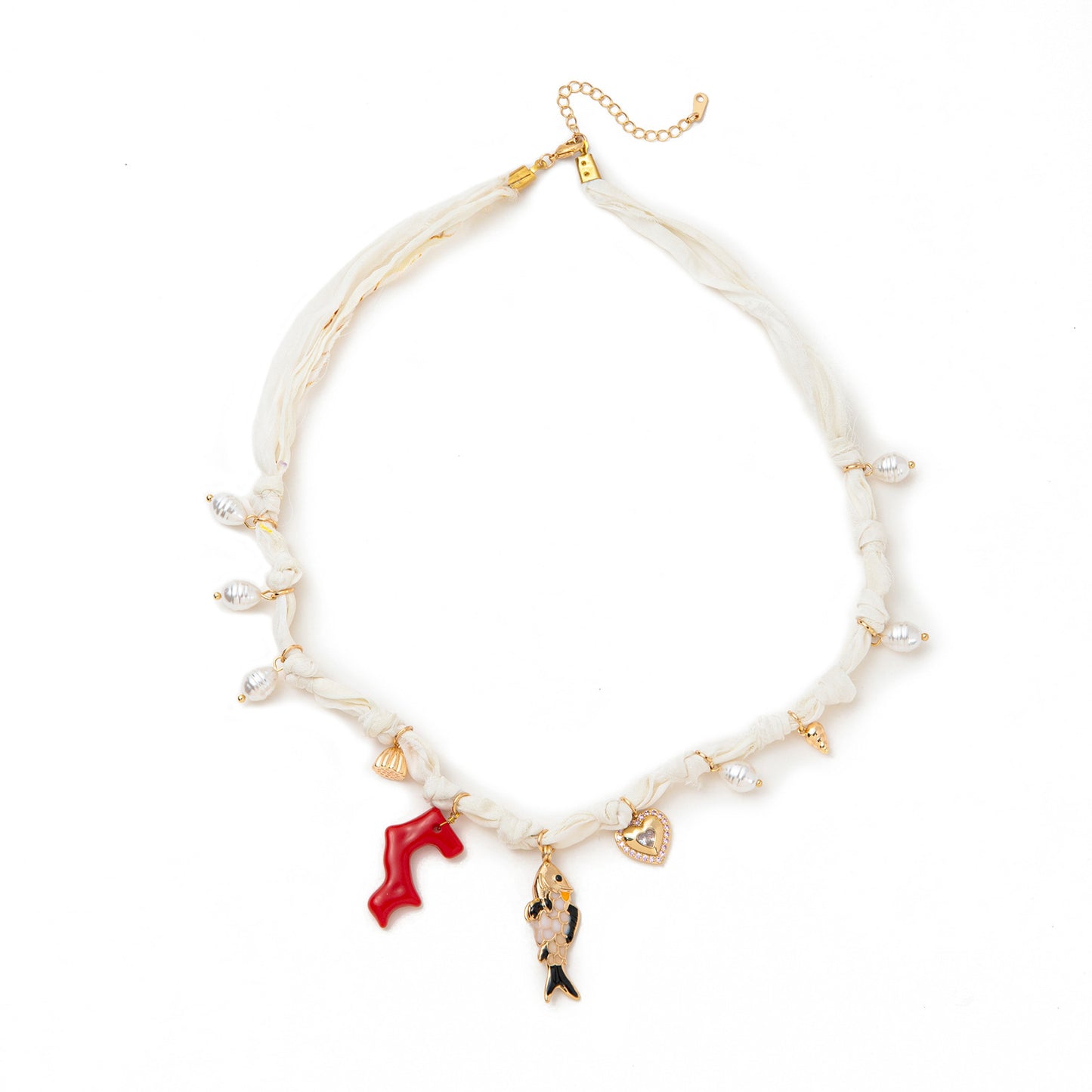 Sun Sea Star Small Fish Necklace