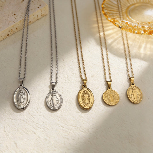 Virgin Mary Pendant Necklace - Thread Theory