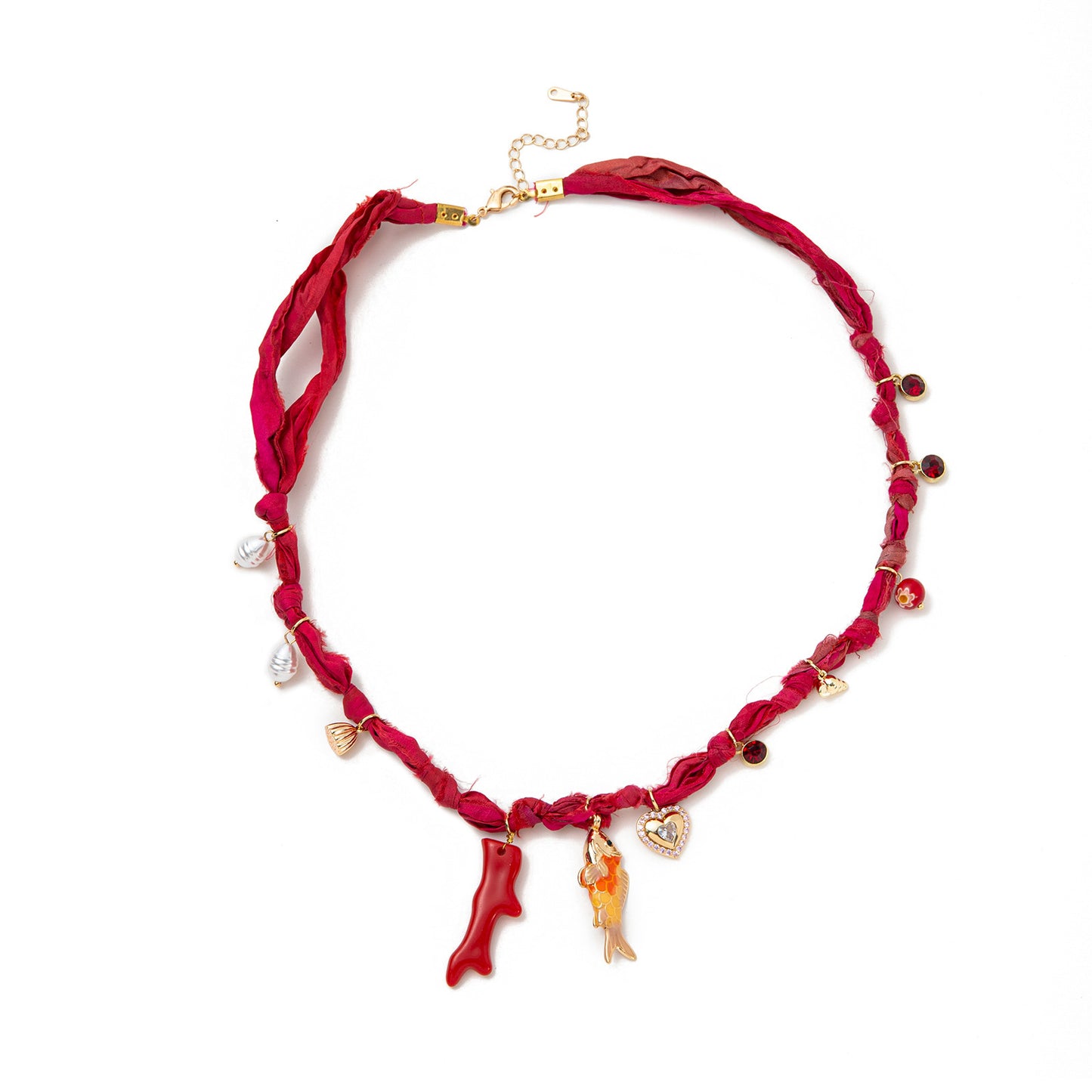 Sun Sea Star Small Fish Necklace