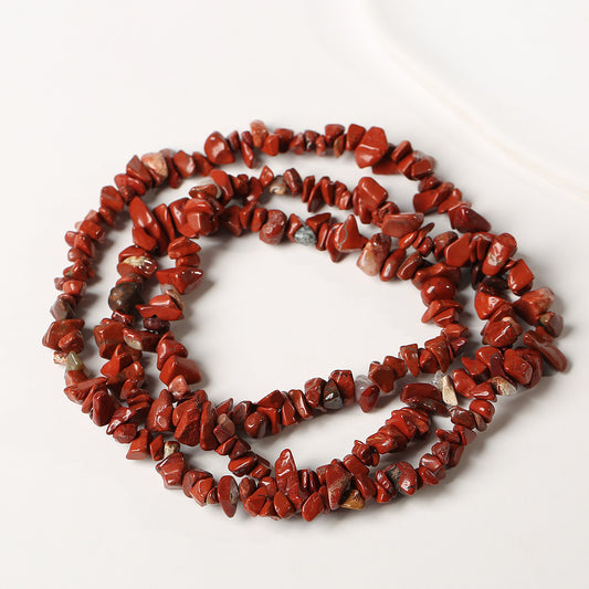 Boho Raw Stone Beaded Long Necklace