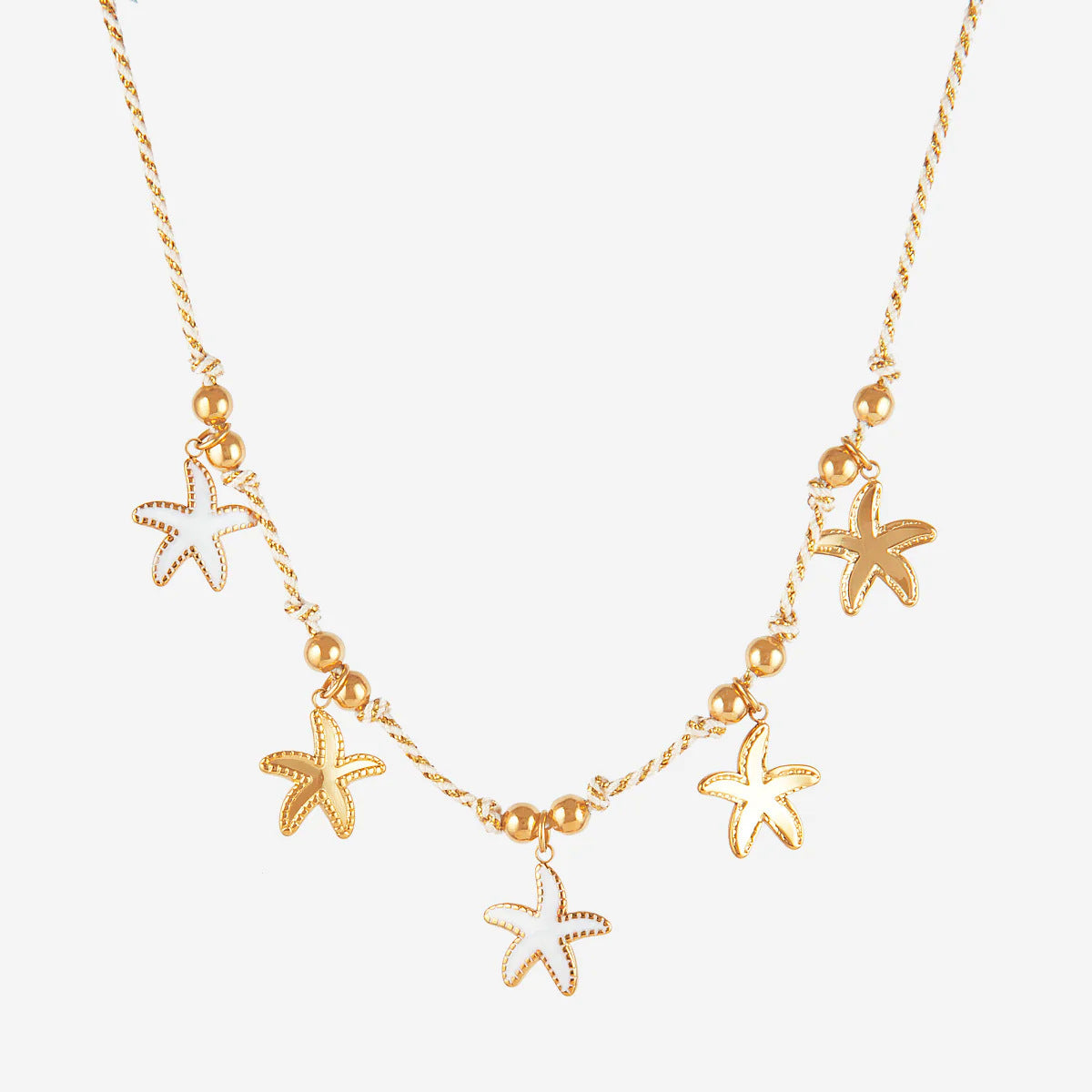 Starry Sea Multi-Pendant 18k Stainless Steel Necklace