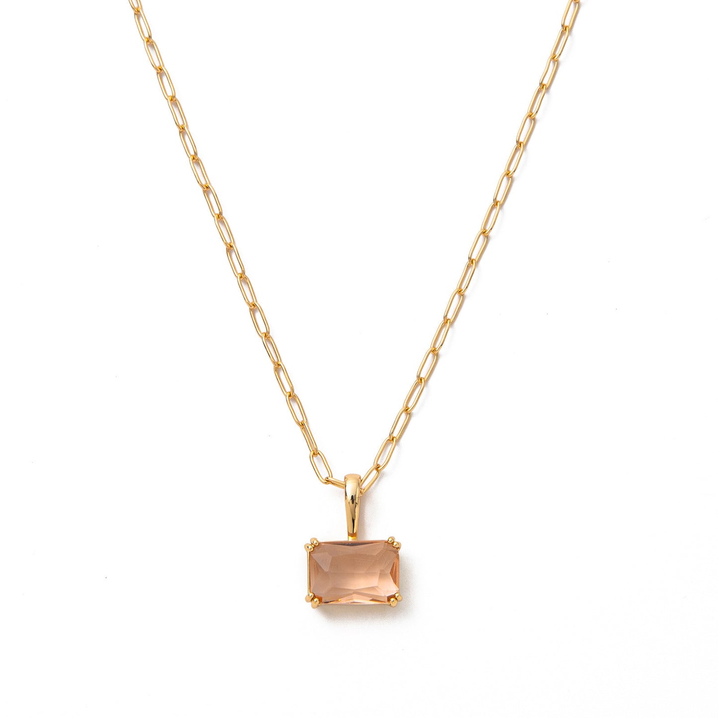 Stainless Steel Twelve Birthstone Necklace