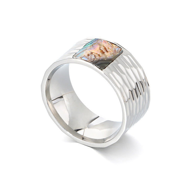 Retro Stainless Steel Ring For Women