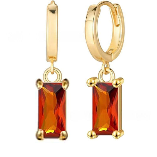 Zodiac Birthstone Drop Earrings