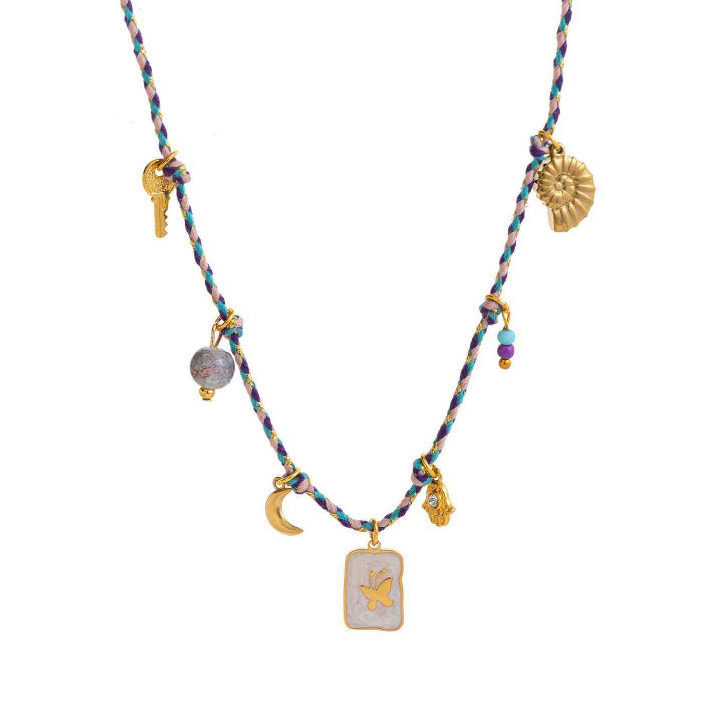 Fashionable 18K Gold Letter Necklace