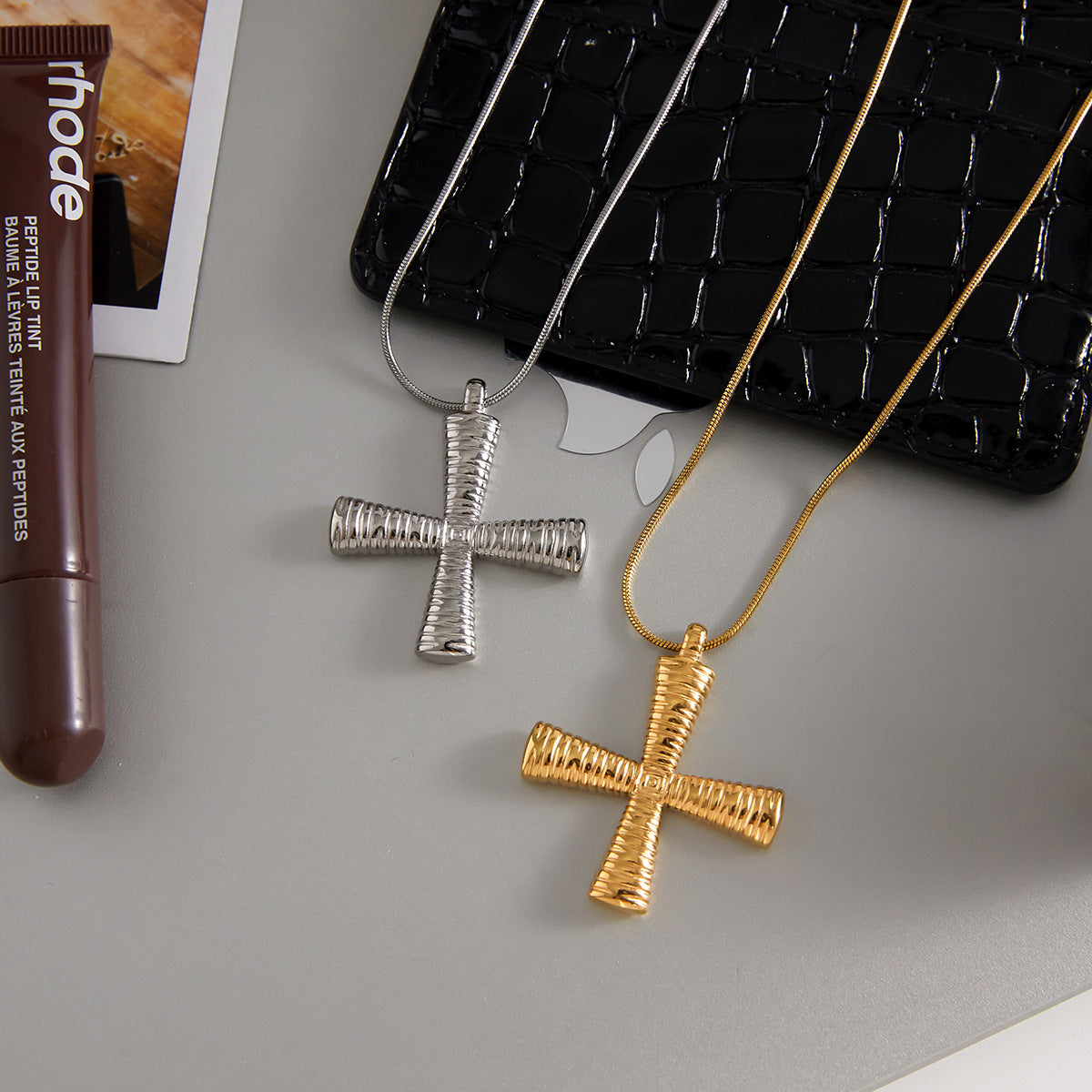 Cross Titanium Steel Necklace For Women