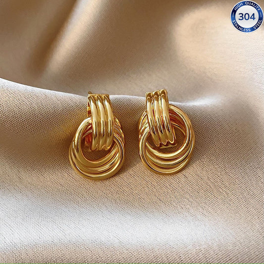 Stainless Steel Best-selling Double-knot Earrings